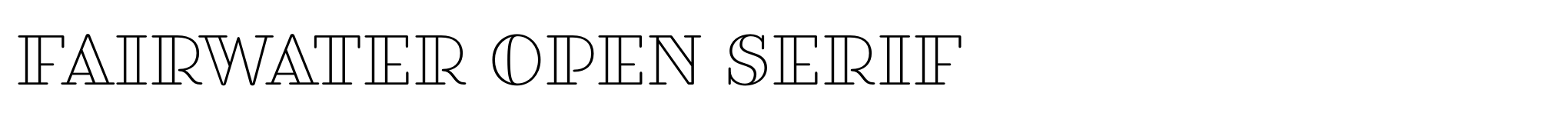 Fairwater Open Serif image